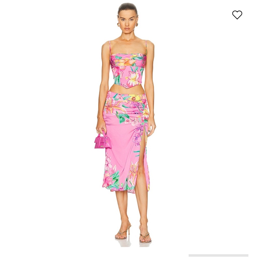 ROCOCO SAND Megan Sleeveless Top and midi skirt set